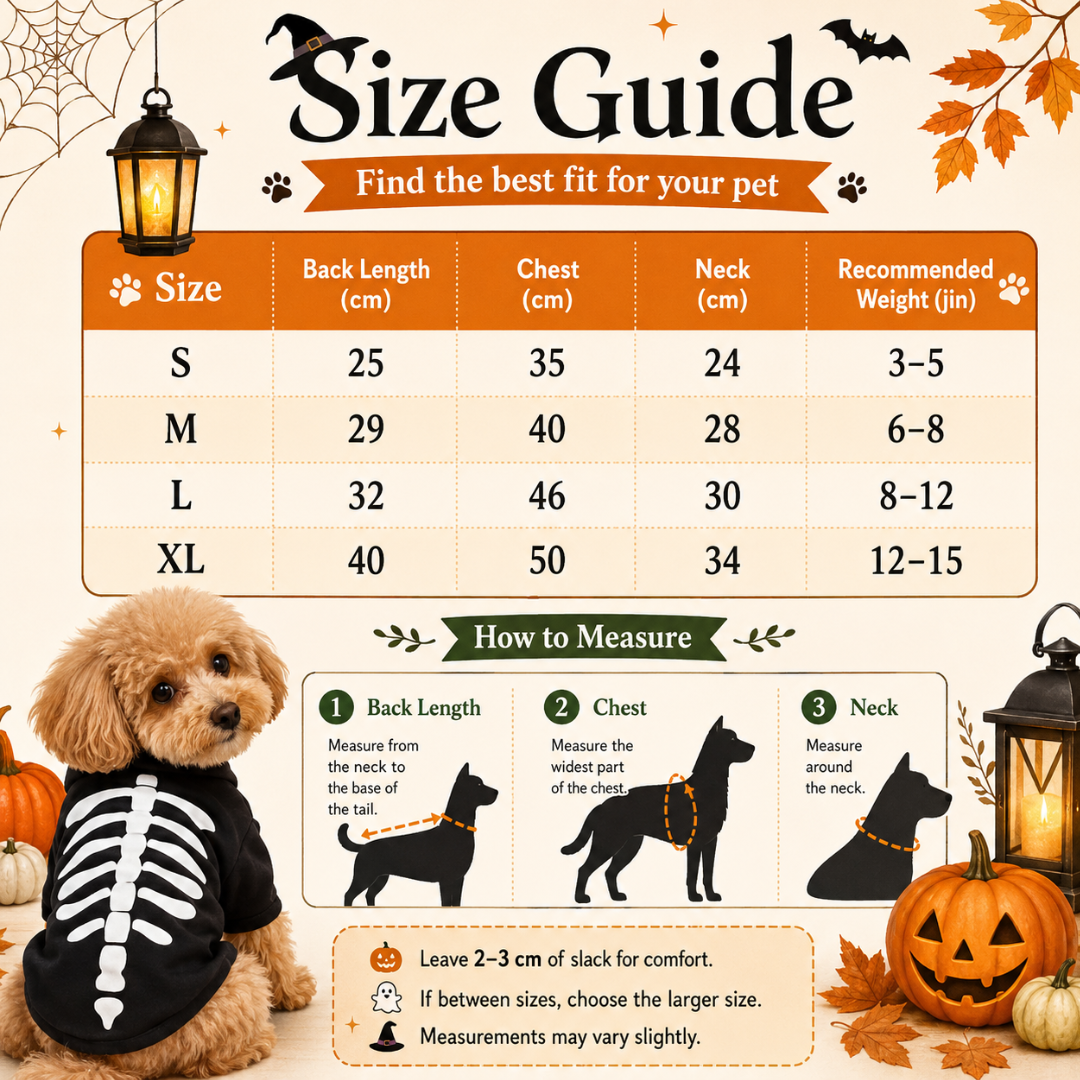 Glow in the Dark Dog Costume